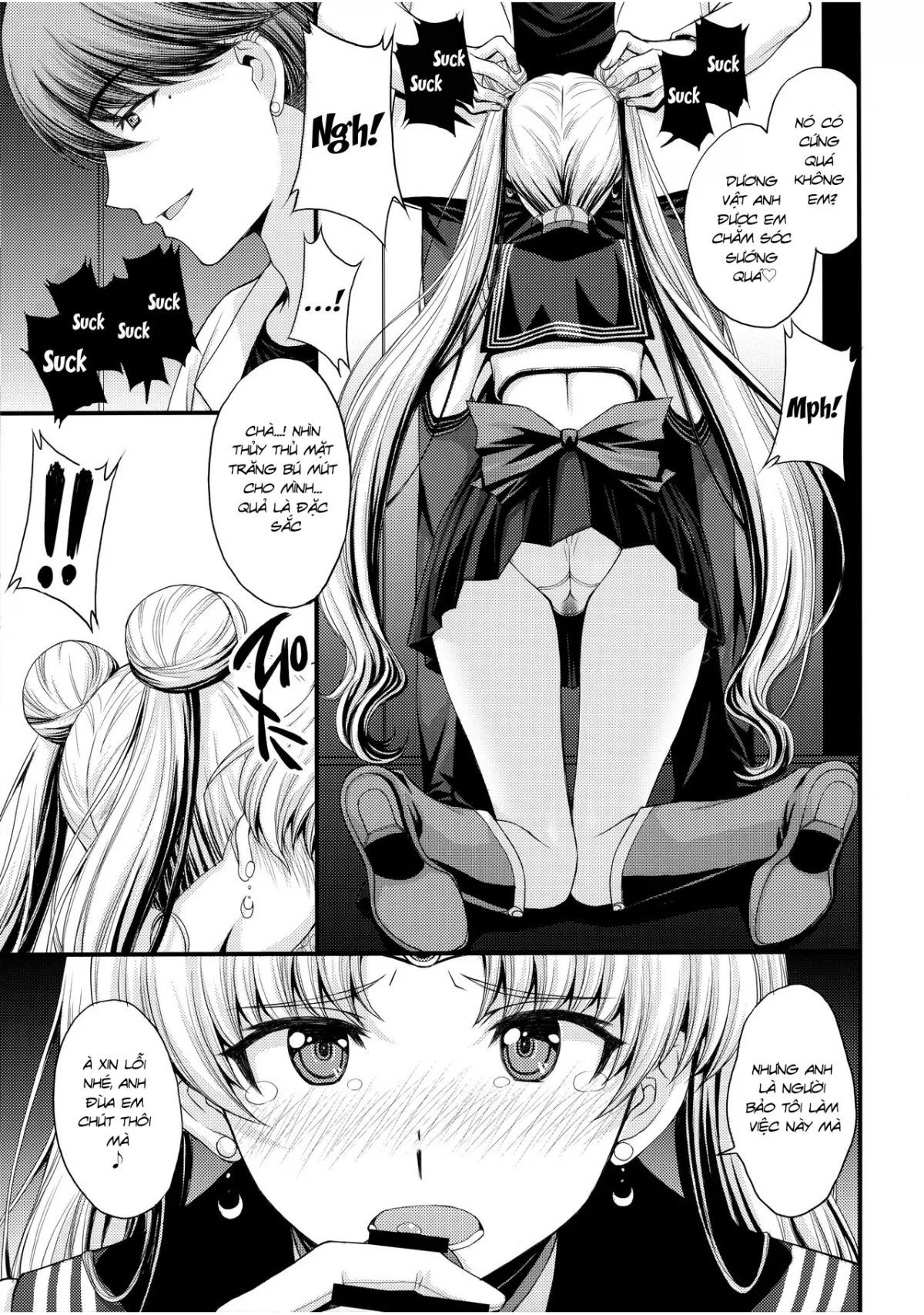 đọc truyện As Innocent As A Bunny! The Pretty Guardian Loses To The Dick! Oneshot ảnh 9 tại Giả Dược