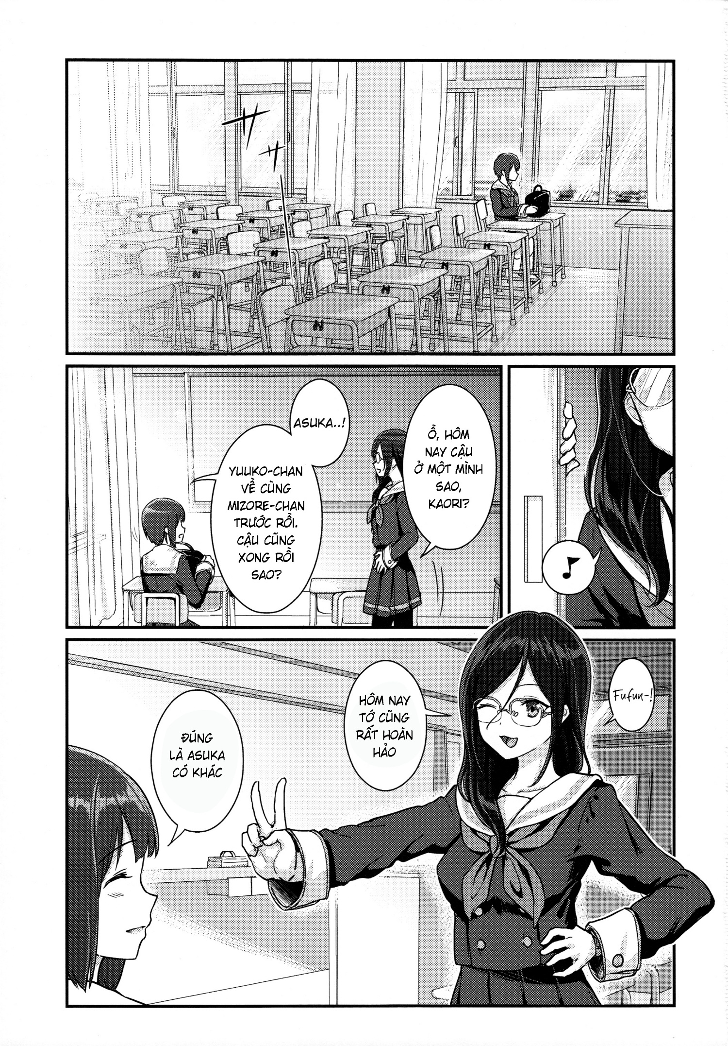 đọc truyện Asuka-senpai To Kaori-senpai No Hyaku Gappon Desu Chương 1 ảnh 3 tại Thiên Thai Truyện