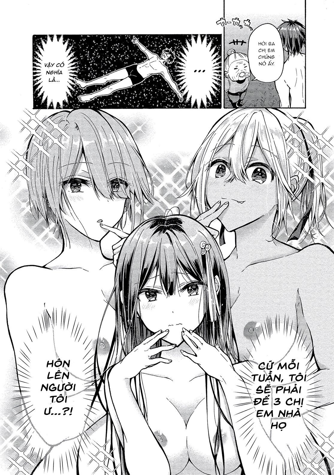 Ba Chị Em Nhà Này Đang Cố Quyến Rũ Tôi!! Chương 2 page 28 - Giả Dược
