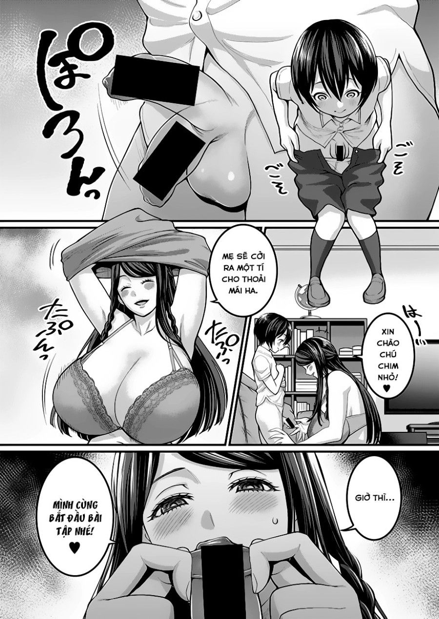 Bà Mẹ Dâm Loàn Và Cậu Con Trai Ngây Thơ! Oneshot page 4 - Giả Dược