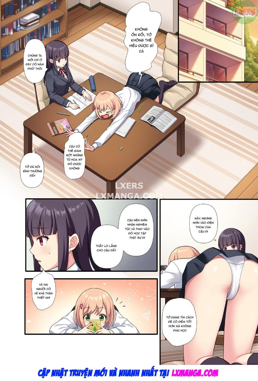 Bài Kiểm Tra Điểm Cao Của Cô Bạn Lười Học Oneshot page 8 - Giả Dược