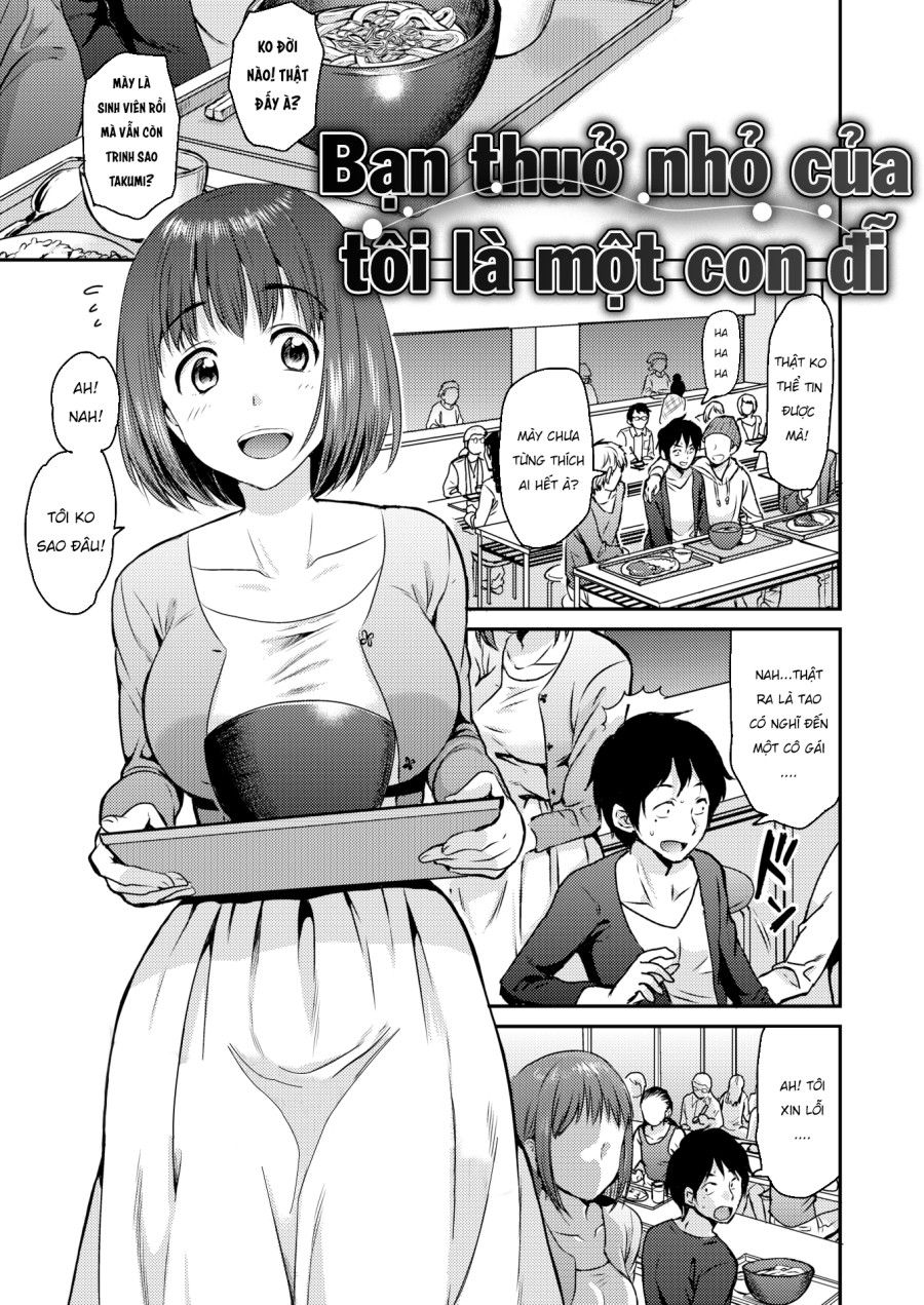 Bạn Thuở Nhỏ Của Tôi Là Một Con Đĩ Oneshot page 3 - Giả Dược