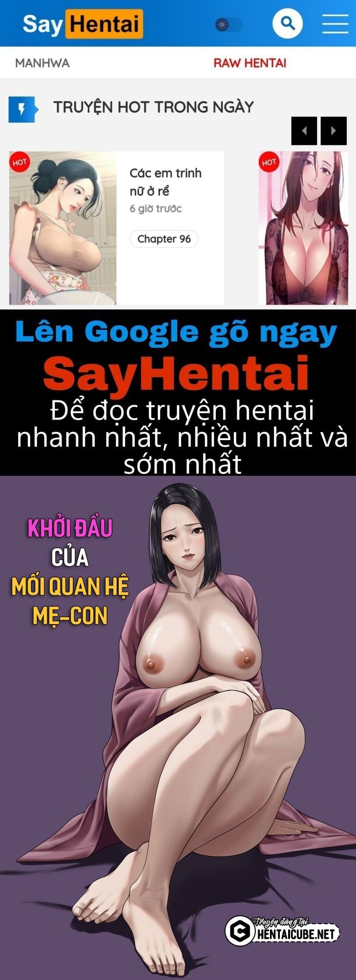Bắt Đầu Mối Quan Hệ Loạn Luân Mẹ Con Oneshot page 1 - Giả Dược