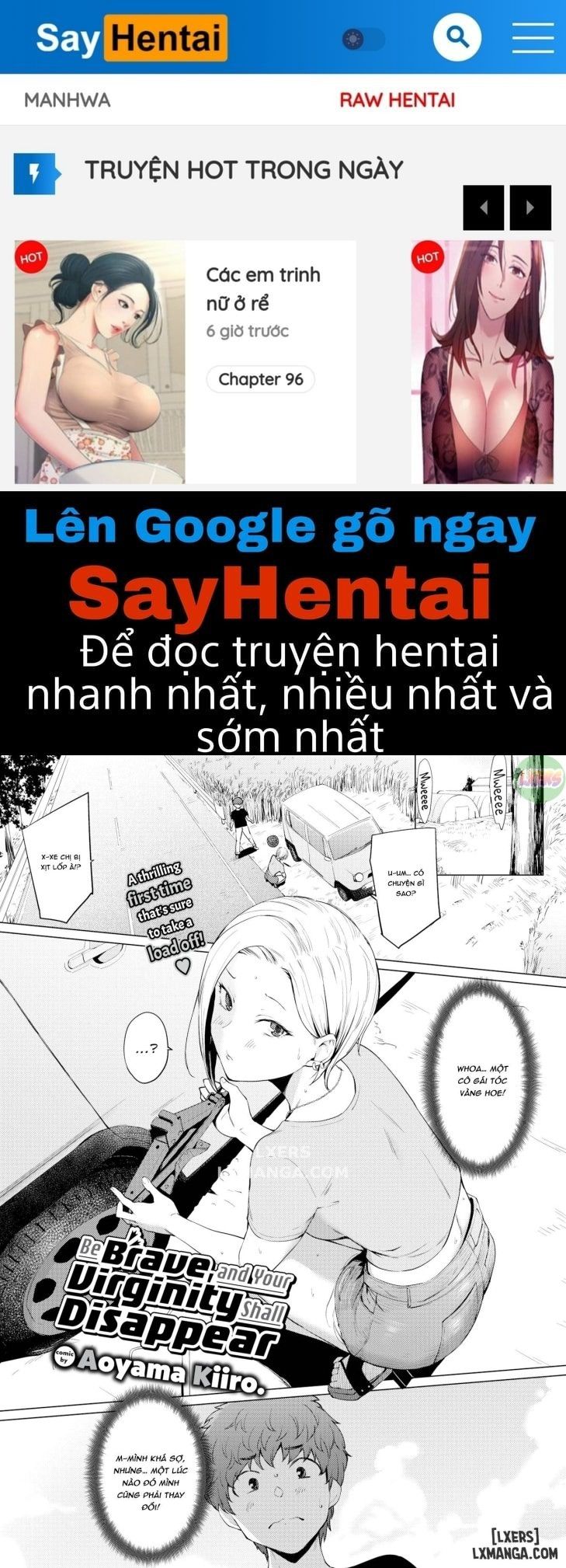 đọc truyện Be Brave, And Your Virginity Shall Disappear Chương 1 ảnh 2 tại Thiên Thai Truyện