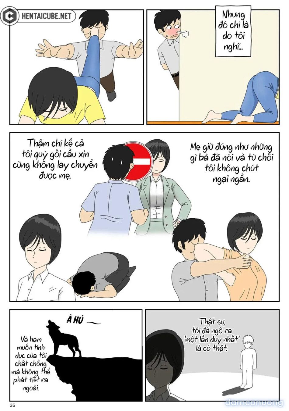 đọc truyện Bị Mẹ Phát Hiện Đang Rình Trộm Thủ Dâm [onaneta Kaa-san; Masturbating To Mom] Chương 1 ảnh 37 tại Thiên Thai Truyện