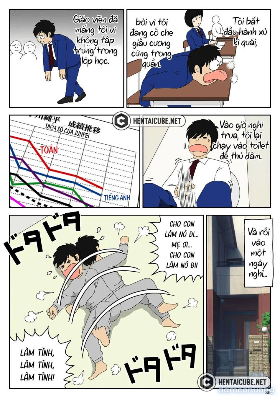 đọc truyện Bị Mẹ Phát Hiện Đang Rình Trộm Thủ Dâm [onaneta Kaa-san; Masturbating To Mom] Chương 1 ảnh 38 tại Thiên Thai Truyện