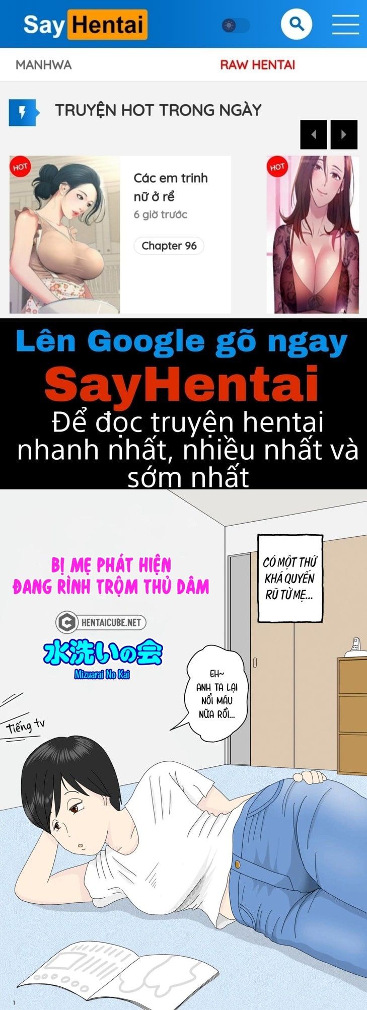 đọc truyện Bị Mẹ Phát Hiện Đang Rình Trộm Thủ Dâm Chương 1 ảnh 1 tại Truyện Dạ Ký