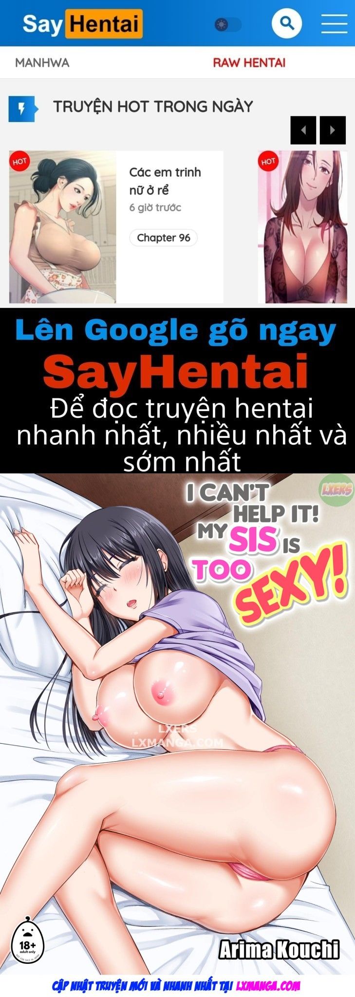 đọc truyện Biết Sao Được! Chị Gái Tôi Quá Đỗi Sexy! Oneshot ảnh 1 tại Giả Dược