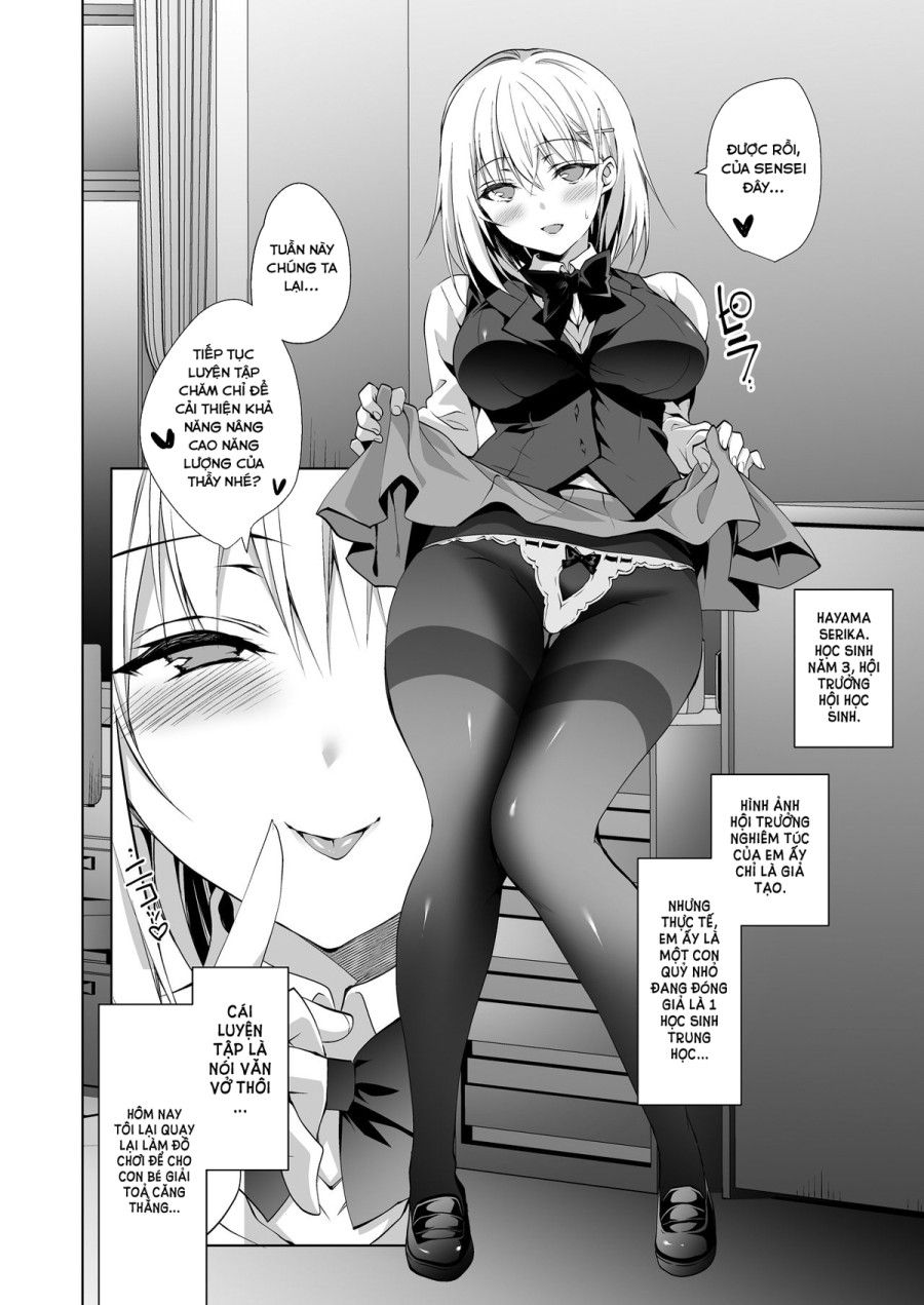 Buổi Giải Tỏa Căng Thẳng Của Hội Trưởng Hội Học Sinh Oneshot page 4 - Giả Dược