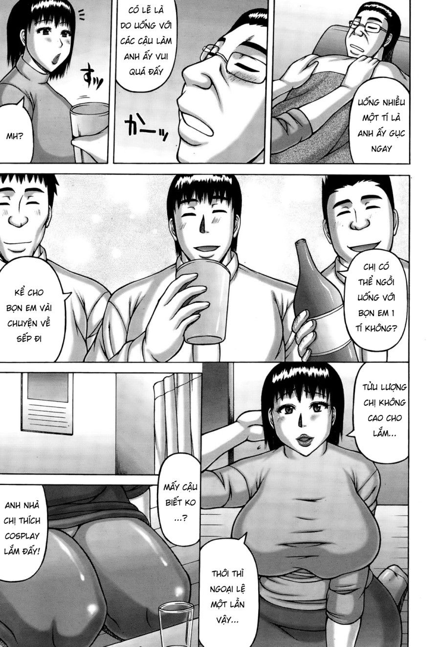 Cách Tiếp Khách Bằng Tình Dục Của Vợ Tôi Oneshot page 5 - Giả Dược