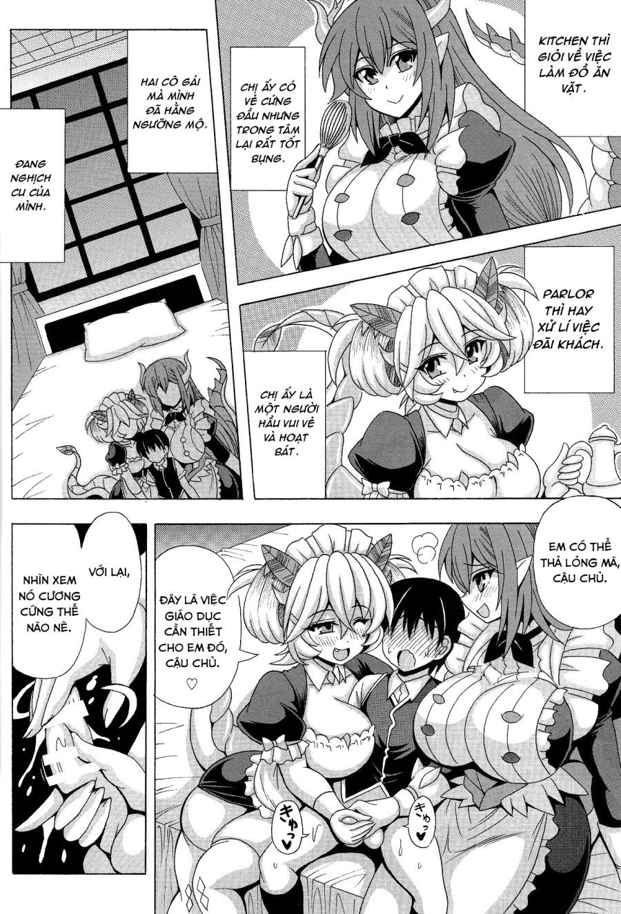 Cậu Chủ Nhỏ Trai Zin Và Lần Đầu Của Những Cô Hầu Rồng Oneshot page 3 - Giả Dược