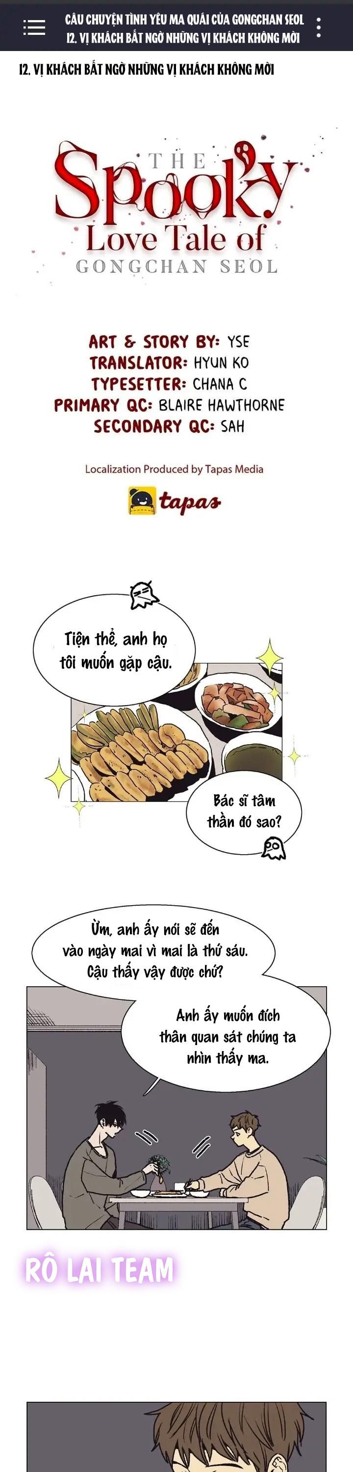 đọc truyện Câu Chuyện Tình Yêu Ma Quái Của Gongchan Seol Chương 12 ảnh 1 tại Giả Dược