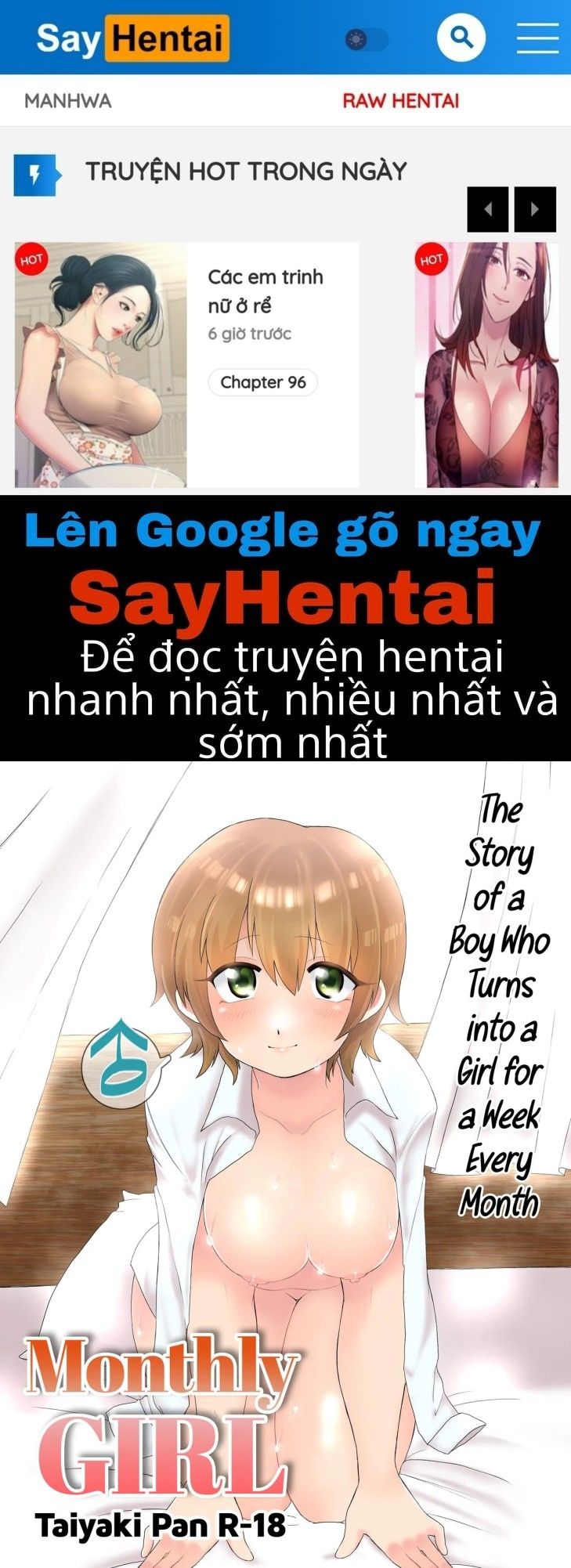đọc truyện Câu Chuyện Về Cậu Bé Bị Biến Thành Một Cô Gái Trong Vòng Một Tuần Của Mỗi Tháng Chương 1 ảnh 1 tại Giả Dược