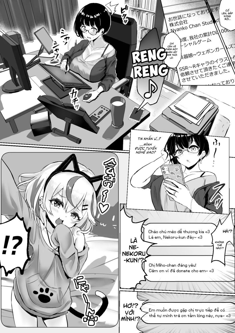Câu Chuyện Về Cô Vợ Otaku Bị Một Thằng Nhóc Idol Streamer Vụng Trộm Chương 1 page 8 - Giả Dược