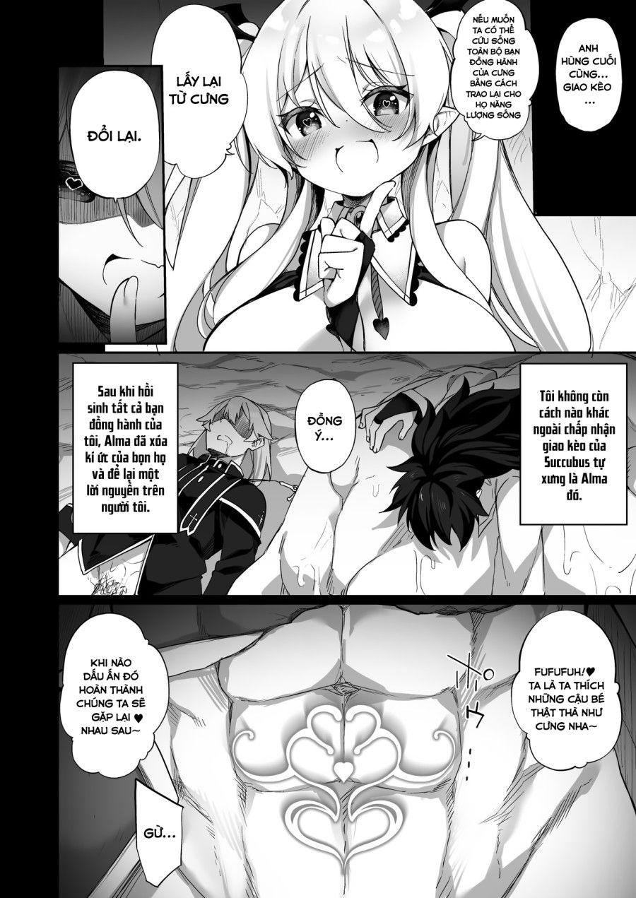 Câu Chuyện Về Người Hùng Đã Đánh Bại Quỷ Vương Nhưng Lại Thua Trước Succubus Và Tận Hưởng Cuộc Sống Làm Succubus! Oneshot page 12 - Giả Dược