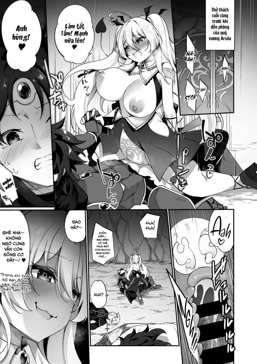 Câu Chuyện Về Người Hùng Đã Đánh Bại Quỷ Vương Nhưng Lại Thua Trước Succubus Và Tận Hưởng Cuộc Sống Làm Succubus! Oneshot page 5 - Giả Dược