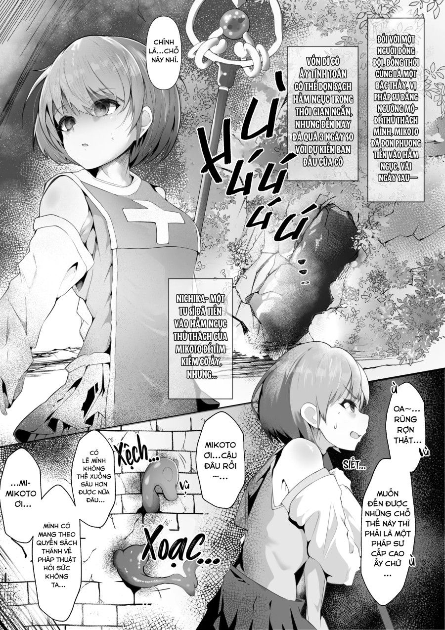 Câu Chuyện Về Nichika Một Nữ Tu Sĩ Bị Lũ Quỷ Xúc Tu Hãm Hiếp Oneshot page 3 - Giả Dược