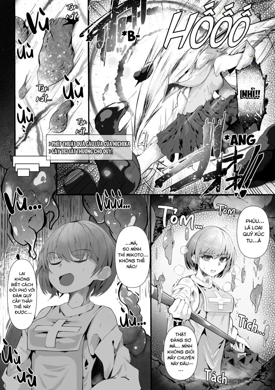 Câu Chuyện Về Nichika Một Nữ Tu Sĩ Bị Lũ Quỷ Xúc Tu Hãm Hiếp Oneshot page 5 - Giả Dược