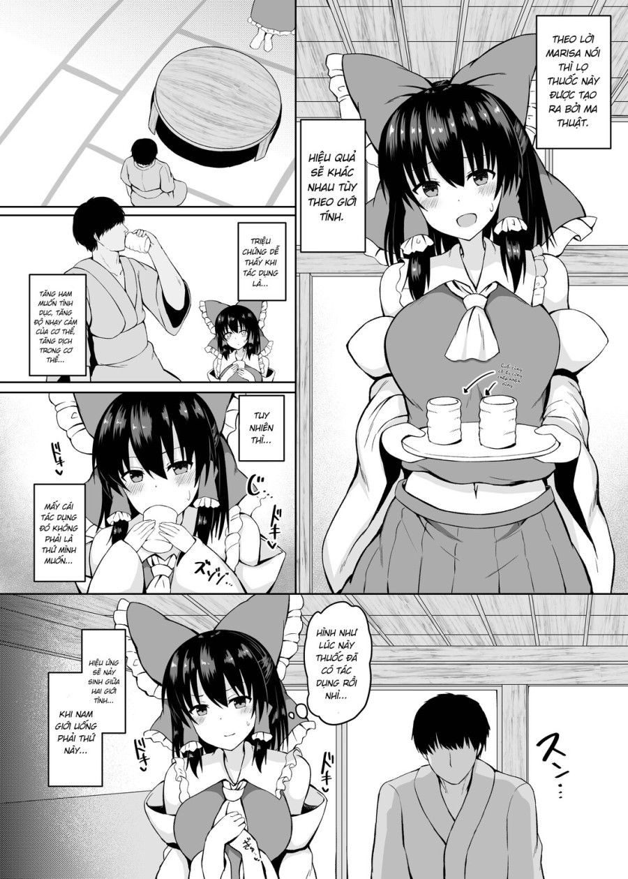 đọc truyện Câu Chuyện Về Việc Được Reimu Tặng Thuốc Kích Thích Tình Dục. Oneshot ảnh 7 tại Giả Dược