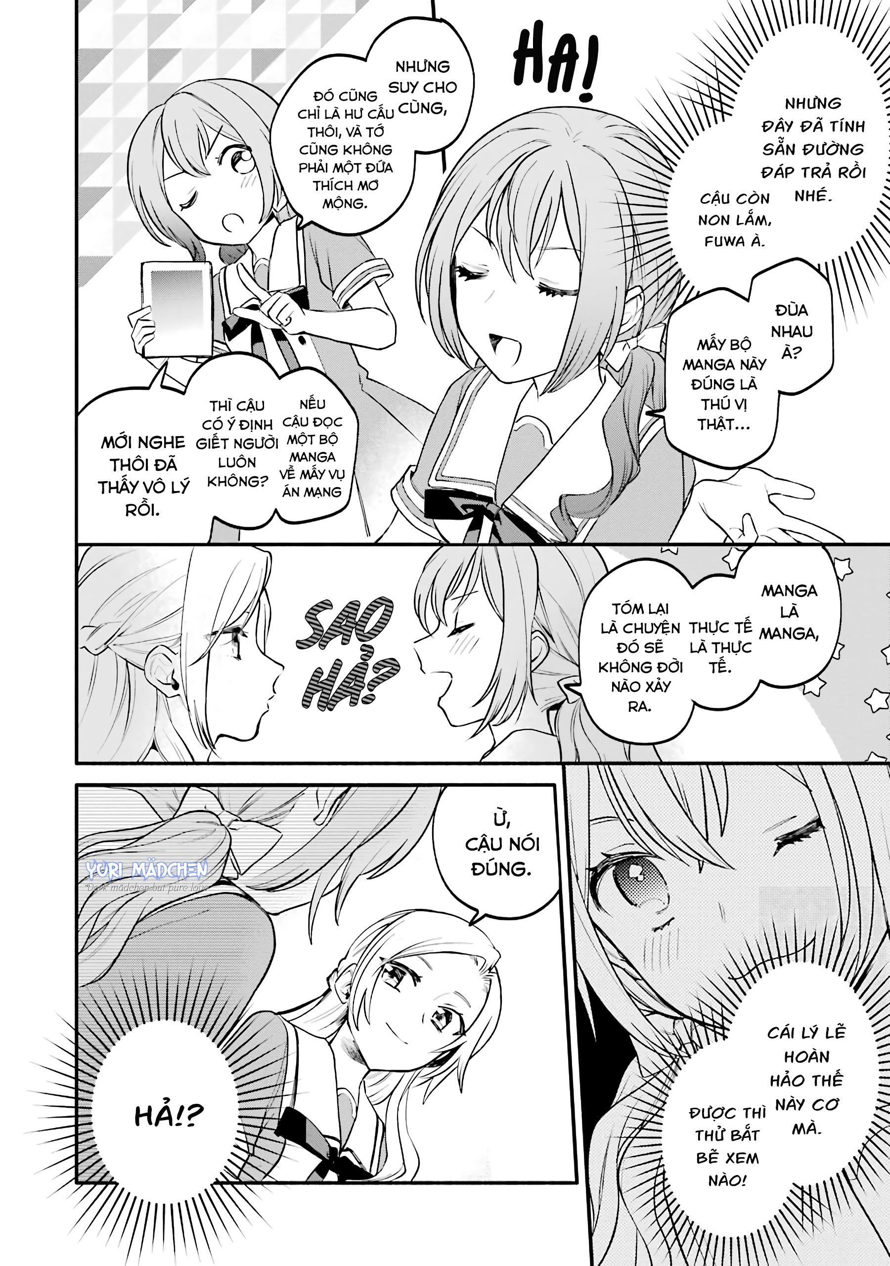 đọc truyện Câu Chuyện Yuri Về Một Thiếu Nữ Khăng Khăng Rằng: "hai Cô Gái Yêu Nhau Là Điều Bất Khả Thi Mà!" Hoàn Toàn Đổ Gục Trong 100 Ngày! Chương 2 ảnh 22 tại Thiên Thai Truyện