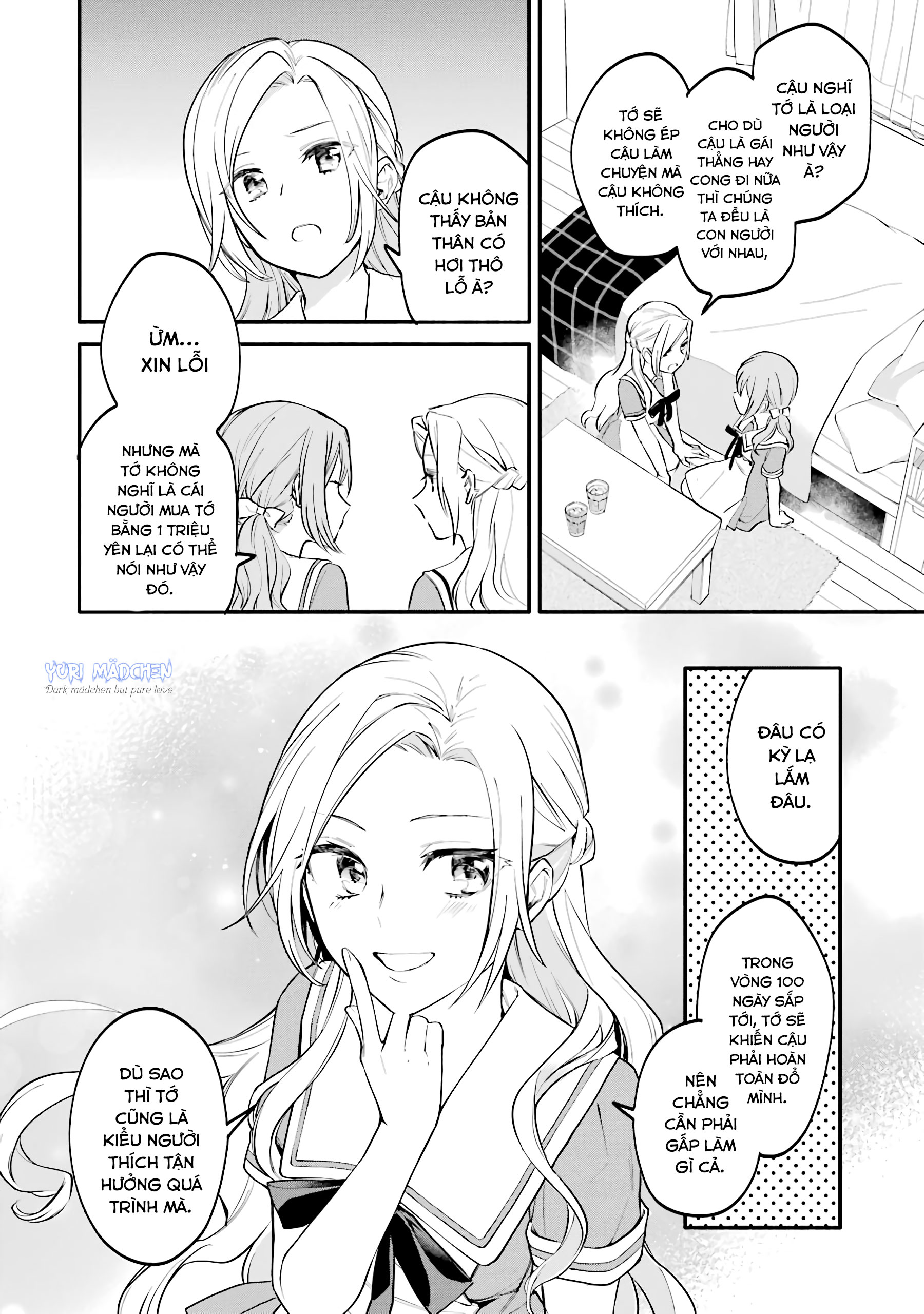 đọc truyện Câu Chuyện Yuri Về Một Thiếu Nữ Khăng Khăng Rằng: "hai Cô Gái Yêu Nhau Là Điều Bất Khả Thi Mà!" Hoàn Toàn Đổ Gục Trong 100 Ngày! Chương 2 ảnh 8 tại Thiên Thai Truyện