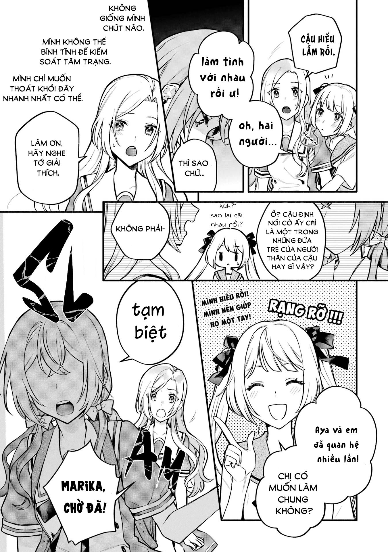 đọc truyện Câu Chuyện Yuri Về Một Thiếu Nữ Khăng Khăng Rằng: "hai Cô Gái Yêu Nhau Là Điều Bất Khả Thi Mà!" Hoàn Toàn Đổ Gục Trong 100 Ngày! Chương 9 ảnh 4 tại Thiên Thai Truyện