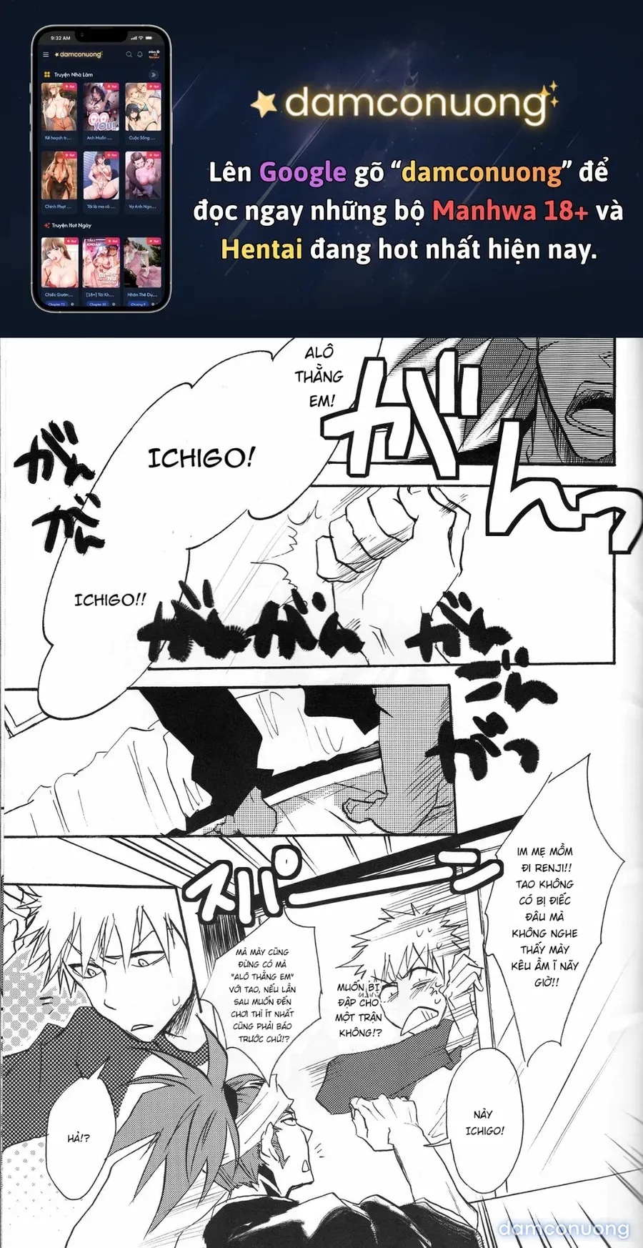 đọc truyện Chỉ Đàn Ông Mới Mang Lại Hạnh Phúc Cho Nhau!(ichigo X Renji) Chương 1 ảnh 2 tại Thiên Thai Truyện