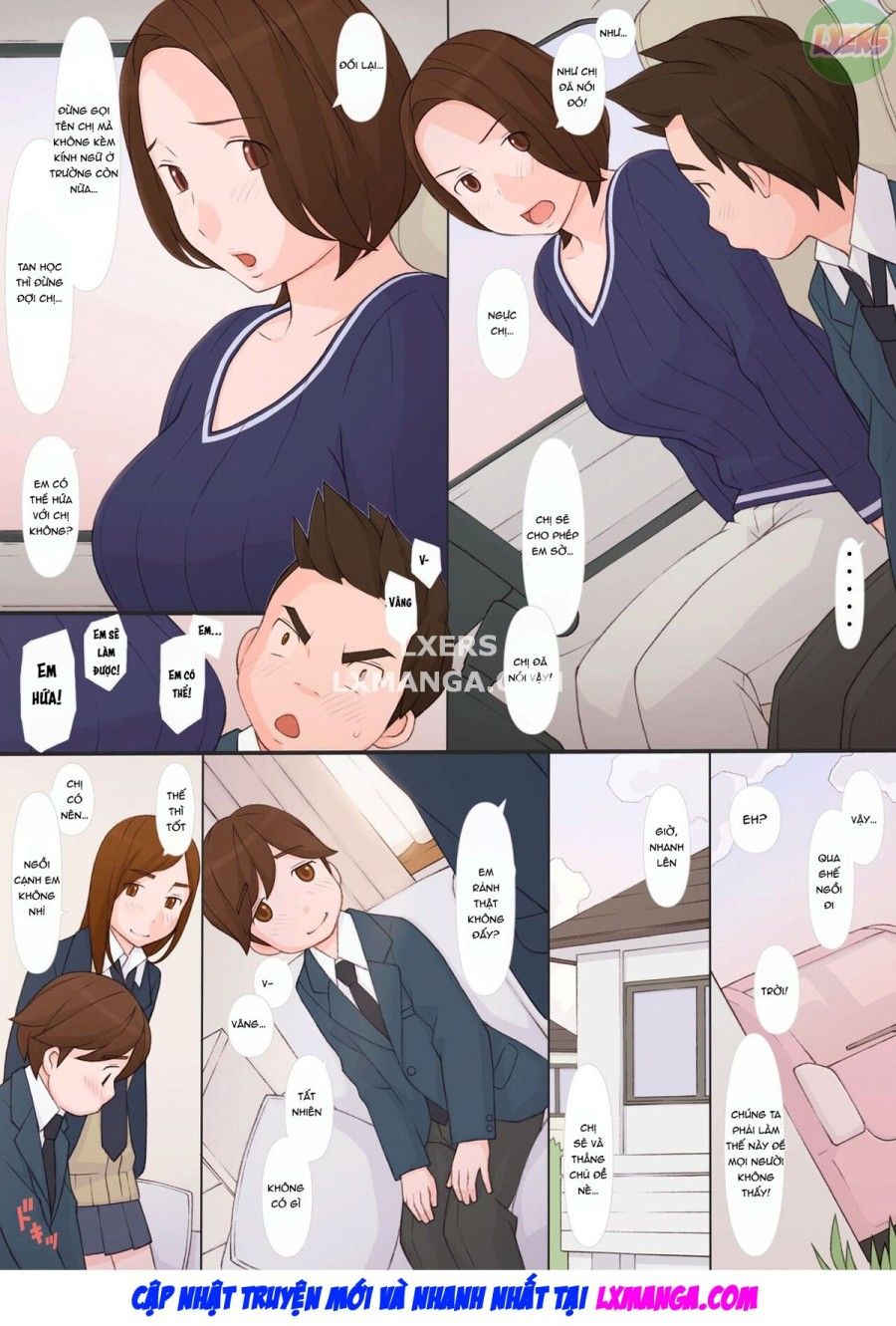 Chị Gái Lừa Cậu Em Trai Liếm Lồn Oneshot page 18 - Giả Dược