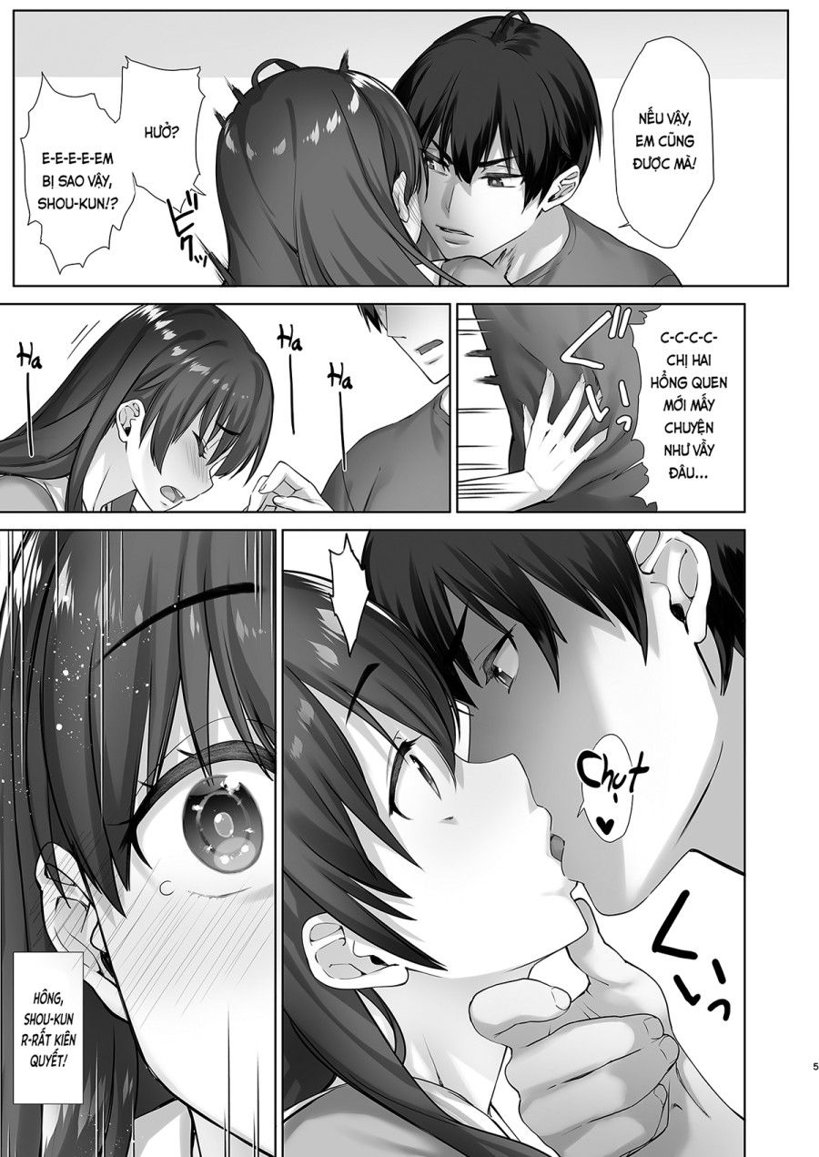 Chị Hai Nữ Sinh Manami Kém Phản Kháng Không Thể Chống Lại Em Trai Có Máu Ác Dâm (nguyên Tác) Oneshot page 5 - Giả Dược