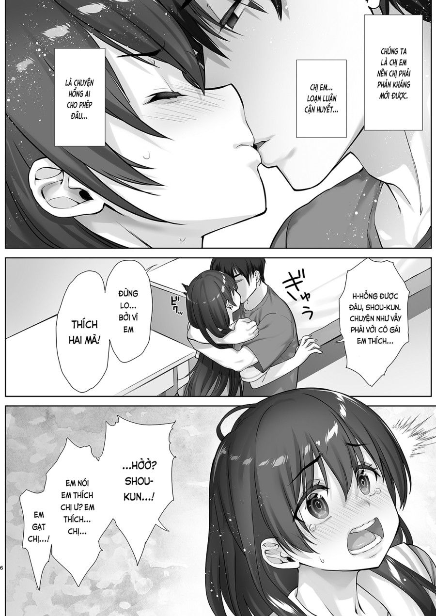 Chị Hai Nữ Sinh Manami Kém Phản Kháng Không Thể Chống Lại Em Trai Có Máu Ác Dâm (nguyên Tác) Oneshot page 6 - Giả Dược