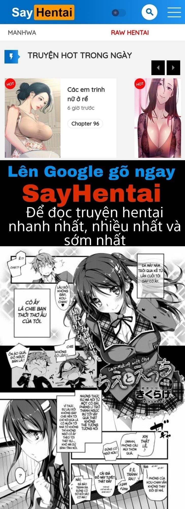 đọc truyện Chie To H Chương 1 ảnh 1 tại Giả Dược