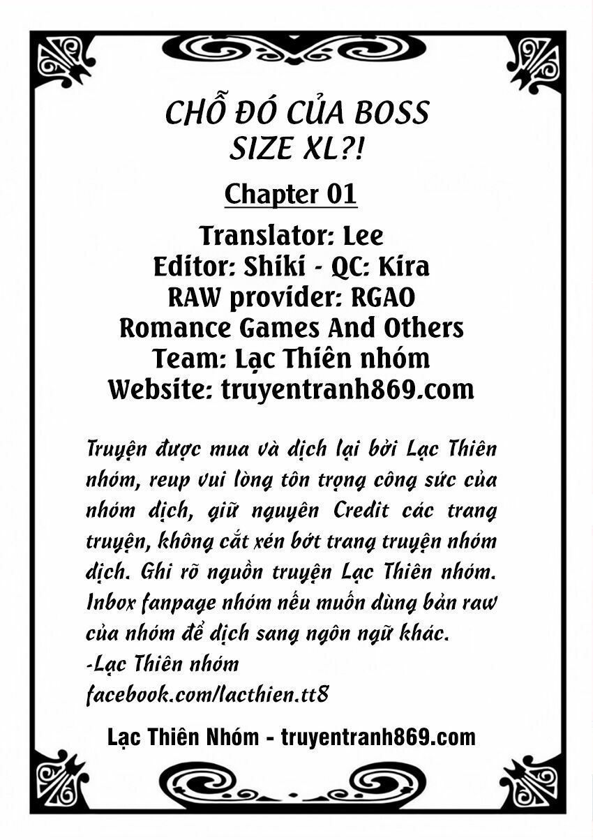 đọc truyện Chỗ Đó Của Boss Size Xl!? Chương 1 ảnh 4 tại Thiên Thai Truyện