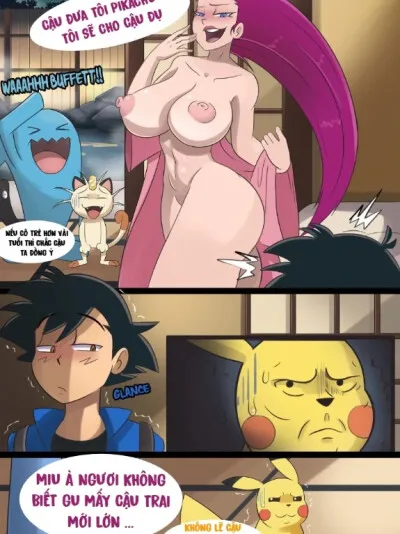 Cho Satoshi Đụ Để Bắt Pikachu