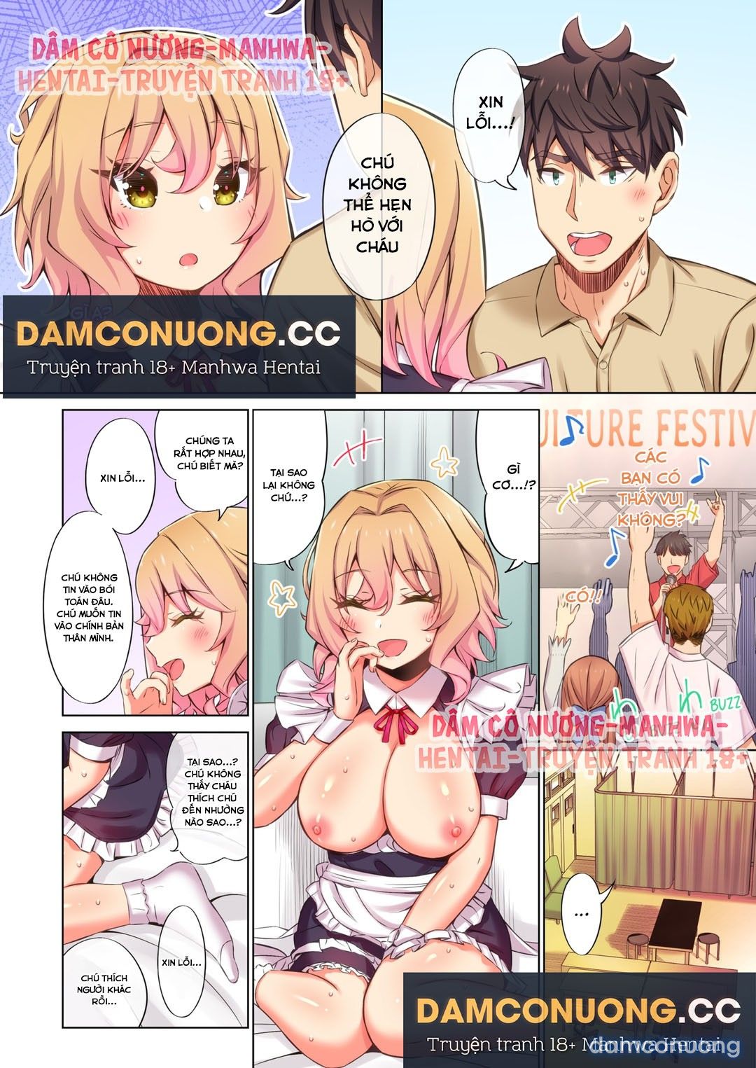 đọc truyện Chơi Cháu Gái Tại Bữa Tiệc Đồ Ngủ! Chương 51 ảnh 3 tại Thiên Thai Truyện