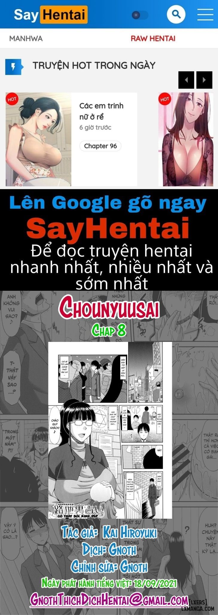 đọc truyện Chounyuusai Chương 8 ảnh 1 tại Giả Dược