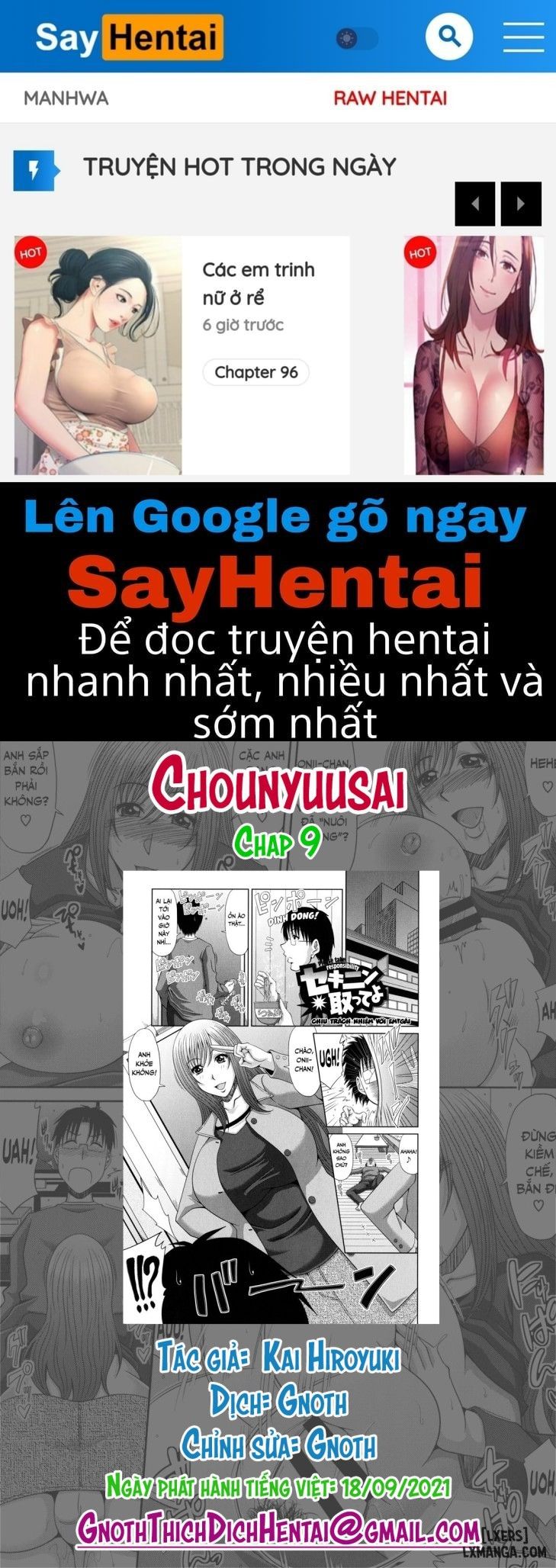 đọc truyện Chounyuusai Chương 9 ảnh 1 tại Giả Dược