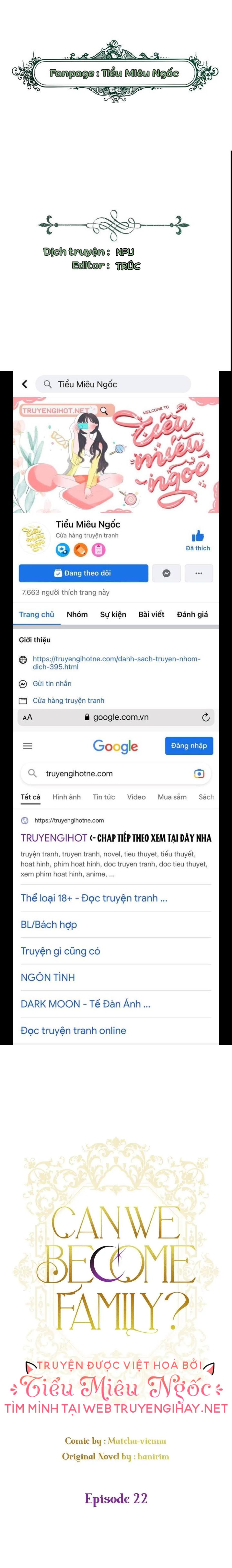đọc truyện Chúng Ta Có Thể Trở Thành Gia Đình Được Không? Chương 22 ảnh 1 tại Giả Dược