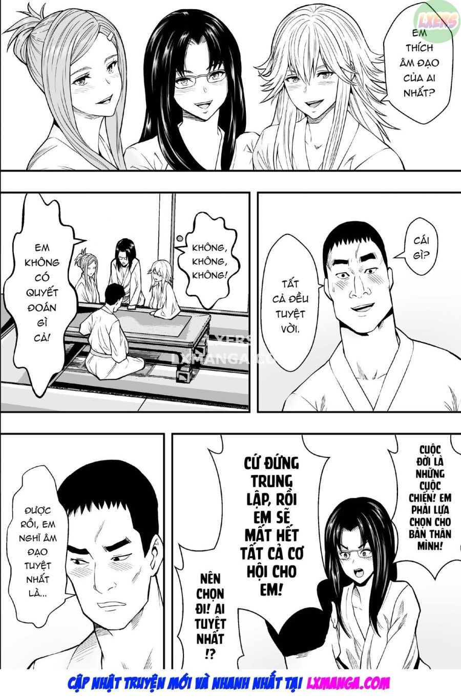 Chuyến Du Lịch Suối Nước Nóng Và Những Người Phụ Nữ Có Chồng Vô Song Oneshot page 44 - Giả Dược
