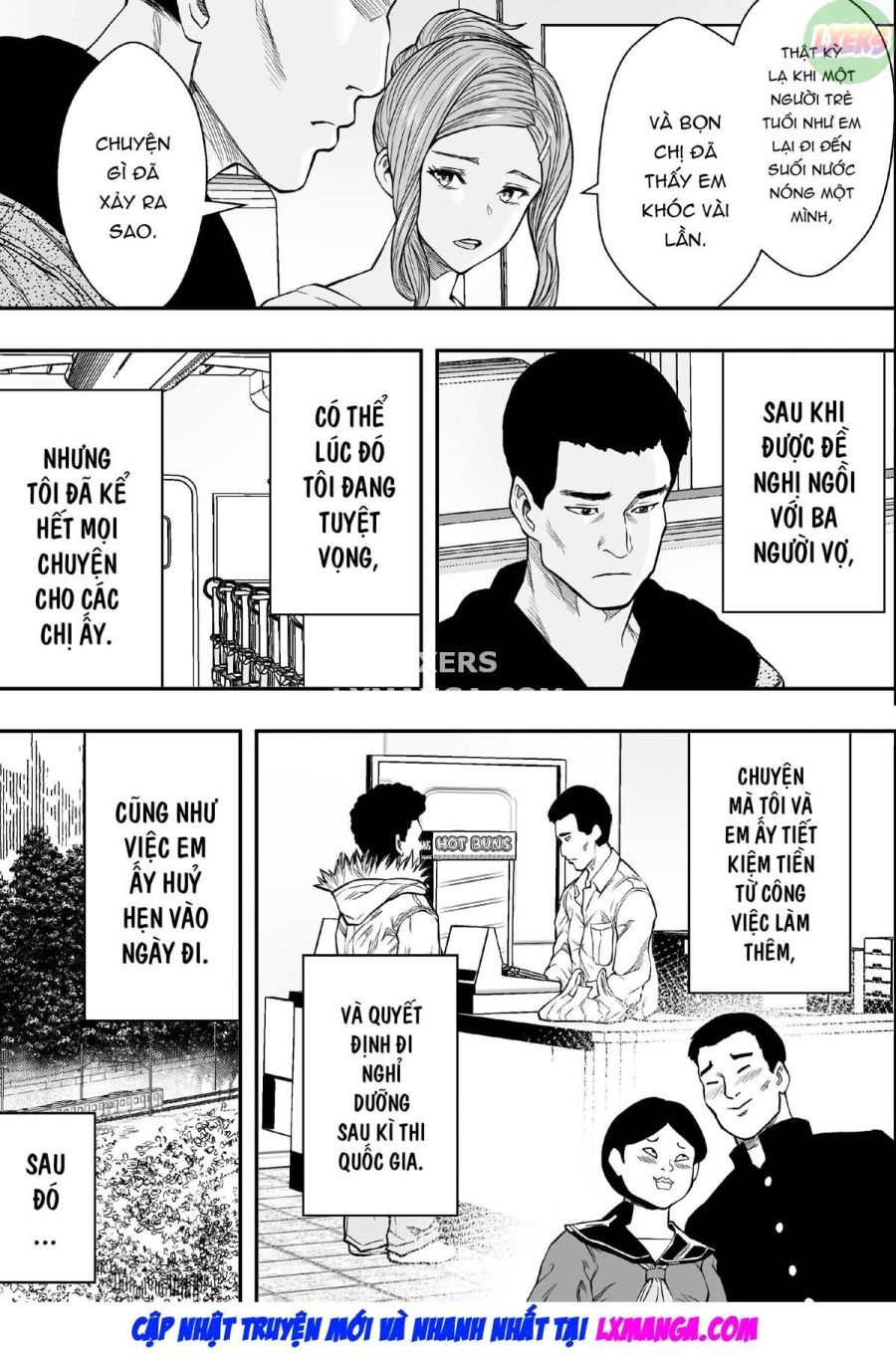 Chuyến Du Lịch Suối Nước Nóng Và Những Người Phụ Nữ Có Chồng Vô Song Oneshot page 9 - Giả Dược