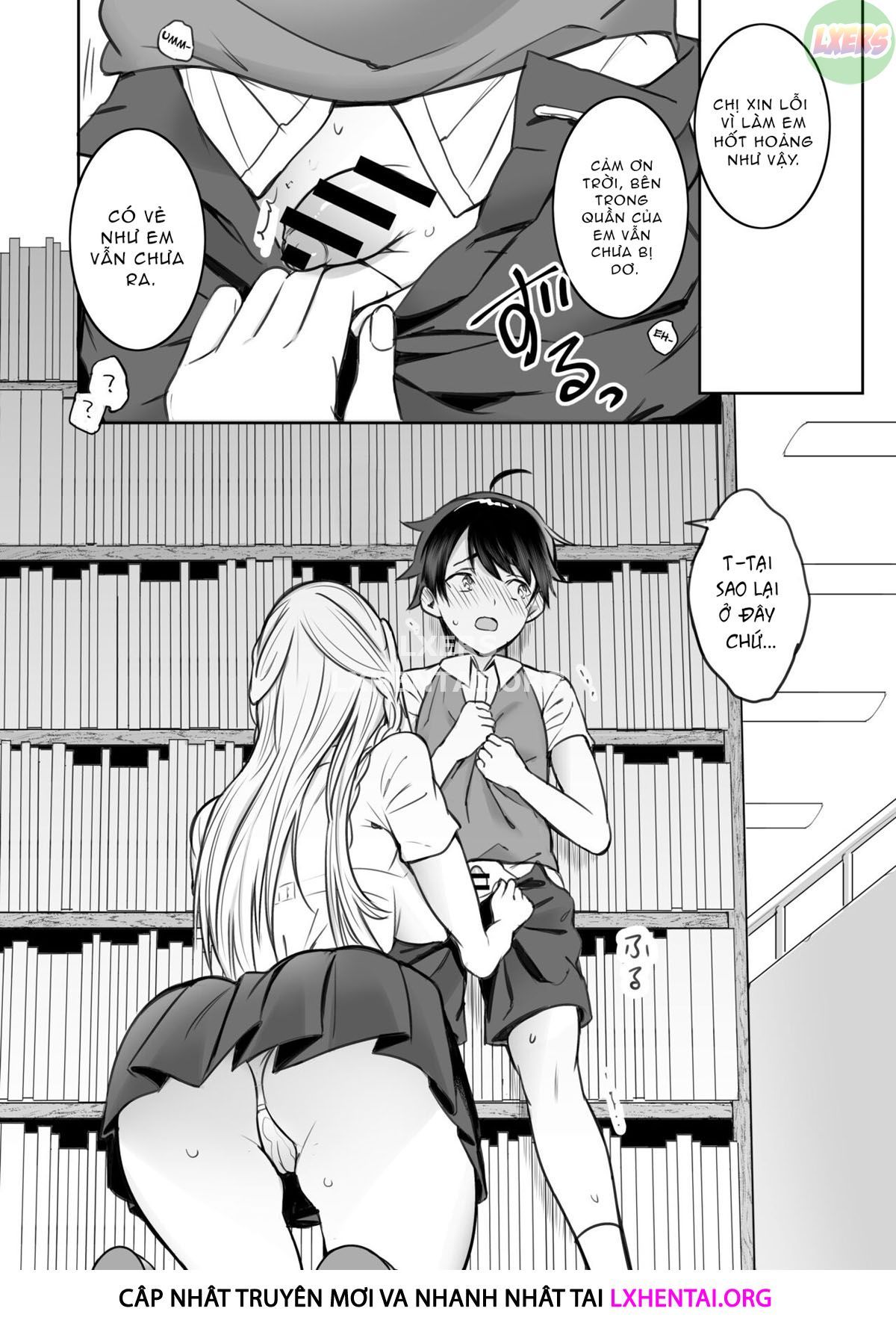 Chuyện Hư Hỏng Với Chị Gái Gặp Ở Thư Viện Oneshot page 6 - Giả Dược
