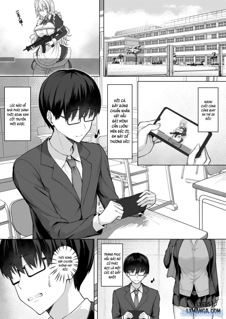 đọc truyện Class No Gal O Iinari Ero Maid Ni Suru Hanashiiii Chương 1 ảnh 4 tại Thiên Thai Truyện