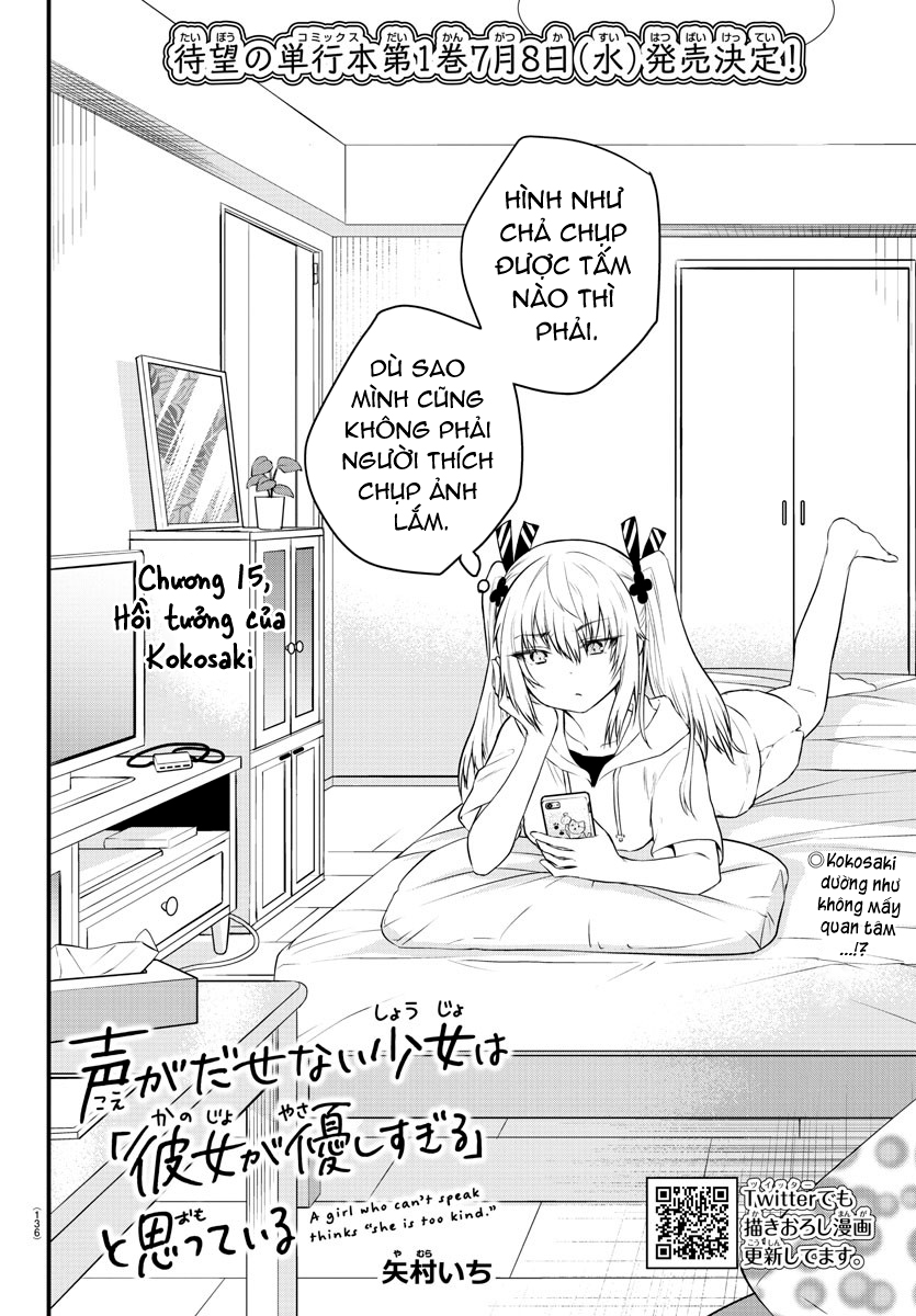 đọc truyện Cô Bạn Bị Mất Đi Giọng Nói Luôn Nghĩ Rằng "cậu Ấy Dịu Dàng Thật Đấy" Chương 15 ảnh 3 tại Thiên Thai Truyện