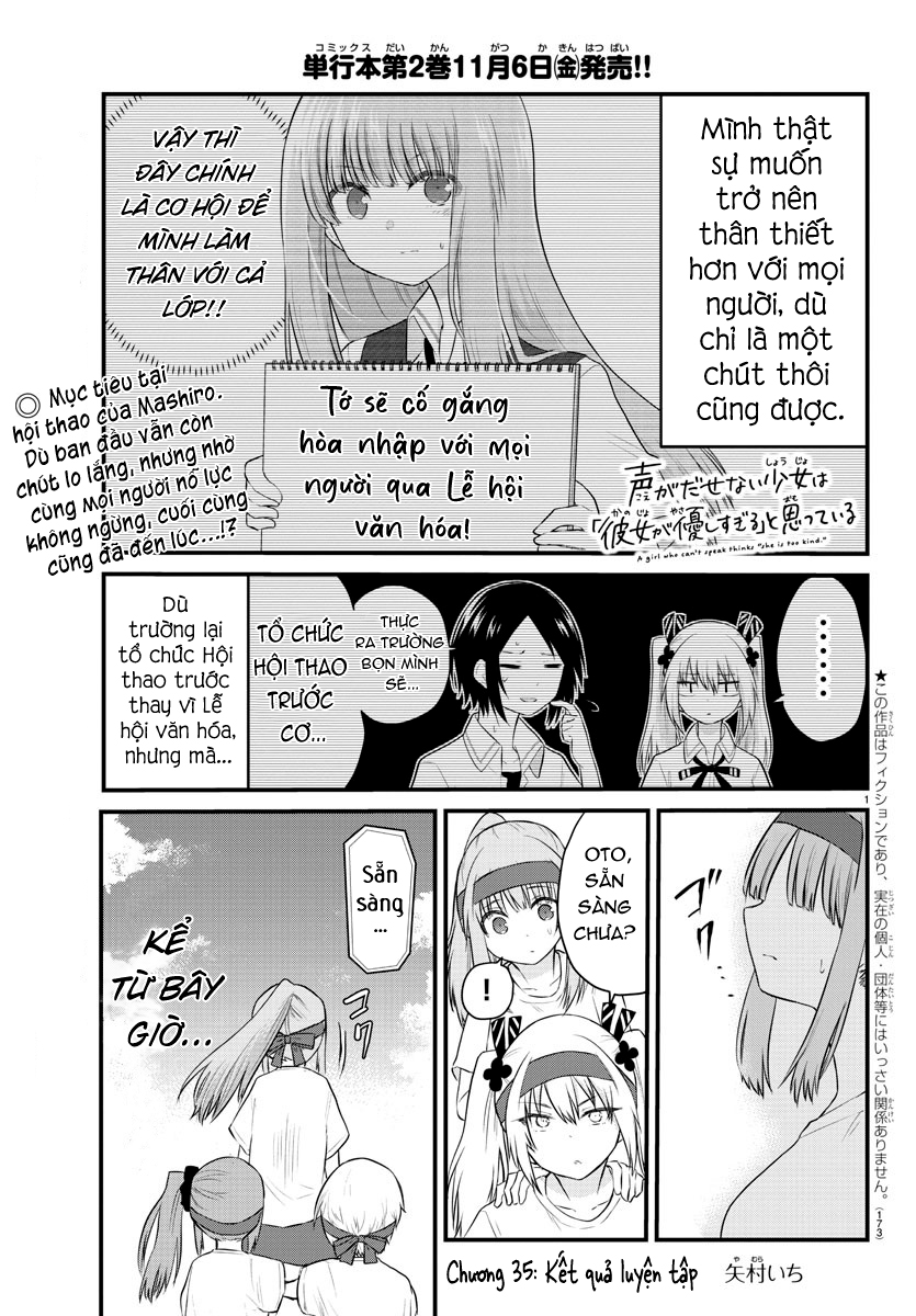 đọc truyện Cô Bạn Bị Mất Đi Giọng Nói Luôn Nghĩ Rằng "cậu Ấy Dịu Dàng Thật Đấy" Chương 35 ảnh 2 tại Thiên Thai Truyện