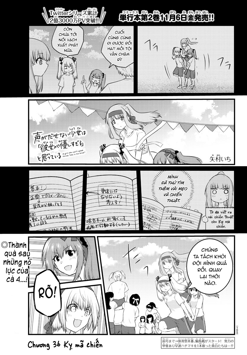 đọc truyện Cô Bạn Bị Mất Đi Giọng Nói Luôn Nghĩ Rằng "cậu Ấy Dịu Dàng Thật Đấy" Chương 36 ảnh 2 tại Thiên Thai Truyện