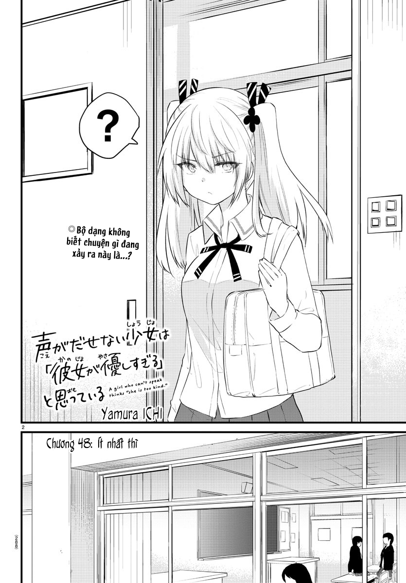 đọc truyện Cô Bạn Bị Mất Đi Giọng Nói Luôn Nghĩ Rằng "cậu Ấy Dịu Dàng Thật Đấy" Chương 48 ảnh 3 tại Thiên Thai Truyện