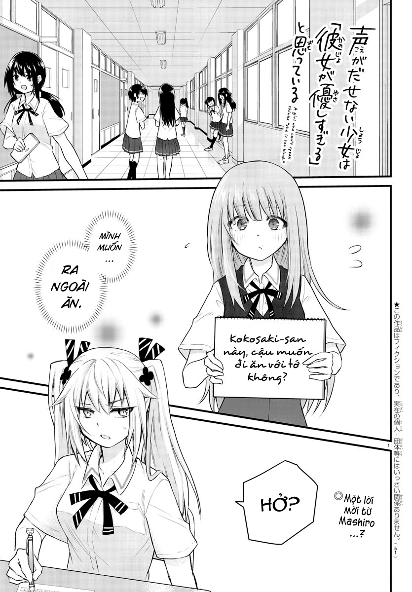 đọc truyện Cô Bạn Bị Mất Đi Giọng Nói Luôn Nghĩ Rằng "cậu Ấy Dịu Dàng Thật Đấy" Chương 5 ảnh 2 tại Thiên Thai Truyện