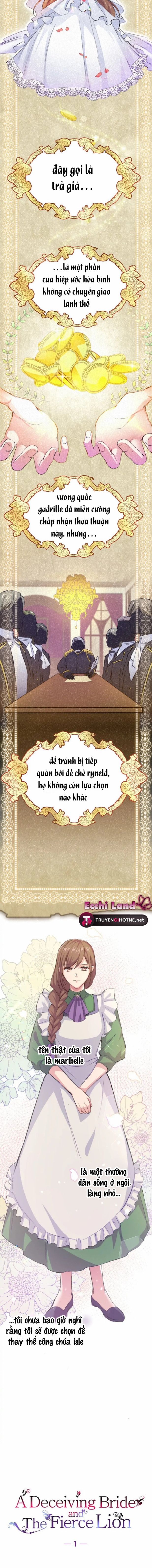 đọc truyện Cô Dâu Lừa Dối Và Chàng Sư Tử Hung Dữ Chương 1.1 ảnh 7 tại Giả Dược