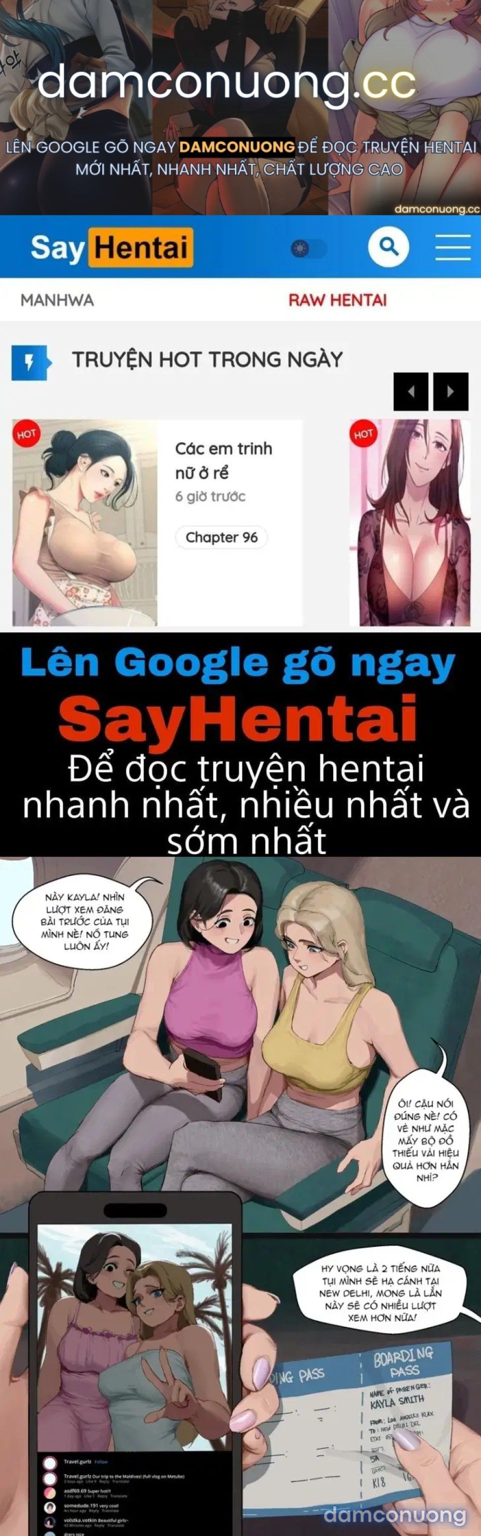 đọc truyện Cô Nàng Du Lịch - Kayla & Da - Yoon- Remake Chương 1 ảnh 2 tại Thiên Thai Truyện