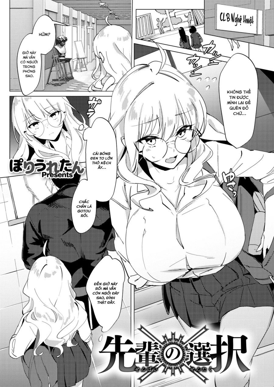 Cô Nàng Senpai Ngực Bự Đeo Kính Và Những Lựa Chọn Oneshot page 2 - Giả Dược