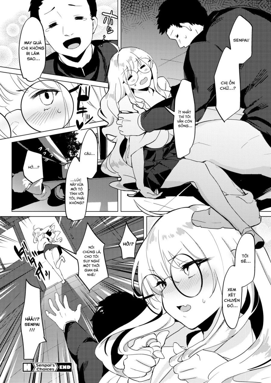 Cô Nàng Senpai Ngực Bự Đeo Kính Và Những Lựa Chọn Oneshot page 21 - Giả Dược